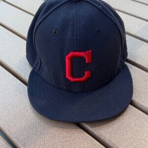 Cleveland Indians New Era Ball Cap Navy Blue